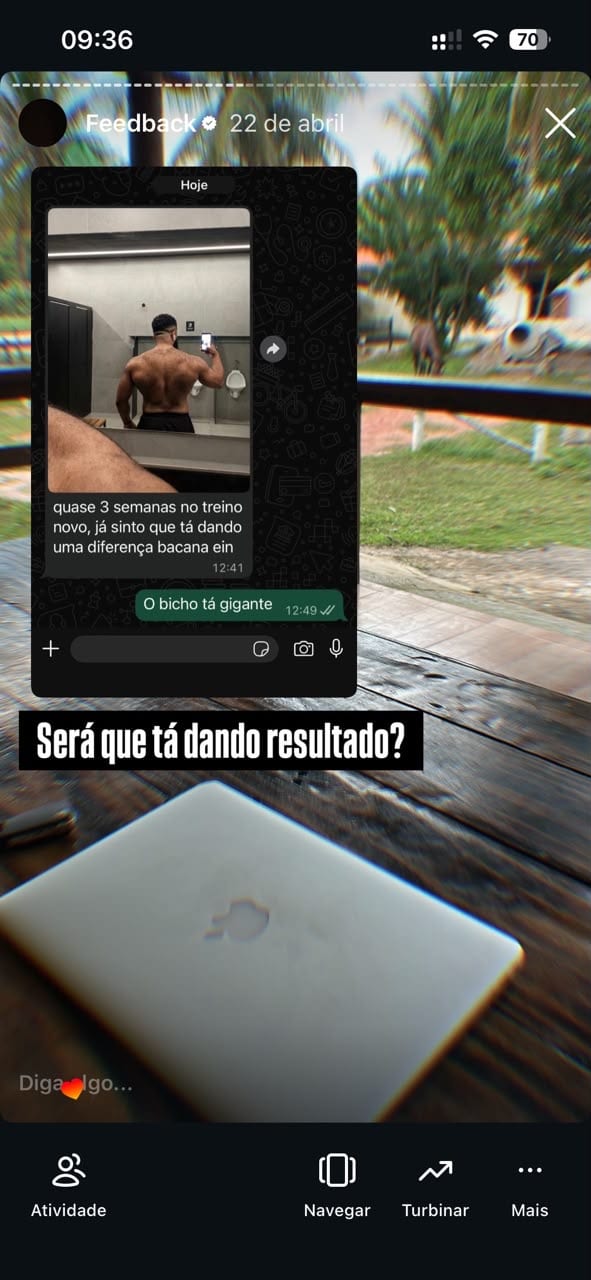 Depoimento de aluno